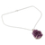 Amethyst pendant necklace, 'Jaipur Jazz' - Handmade Sterling Silver and Amethyst Necklace (image 2b) thumbail
