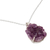 Amethyst pendant necklace, 'Jaipur Jazz' - Handmade Sterling Silver and Amethyst Necklace (image 2c) thumbail