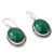 Sterling silver dangle earrings, 'Luscious Green' - Green Onyx Earrings in Sterling Silver Handmade in India (image 2b) thumbail