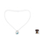 Blue topaz heart necklace, 'Promise of Love' - Indian Heart Jewelry Sterling Silver and Blue Topaz Necklace (image 2j) thumbail