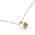Citrine heart necklace, 'Promise of Love' - Indian Heart Jewelry Sterling Silver and Citrine Necklace