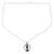 Amethyst heart necklace, 'Mystic Love' - Sterling Silver and Amethyst Necklace Heart Jewelry (image 2a) thumbail