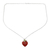 Heart pendant necklace, 'A Sigh of Romance' - Heart pendant necklace (image 2a) thumbail