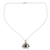 Lapislazuli-Medaillon-Halskette - Fair gehandelte Medaillon-Halskette aus Sterlingsilber und Lapislazuli