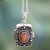Moonstone locket pendant, 'Secret Prayer' - Silver and Moonstone Prayer Locket Necklace thumbail