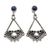 Lapis lazuli dangle earrings, 'Whispers of Love' - Lapis lazuli dangle earrings