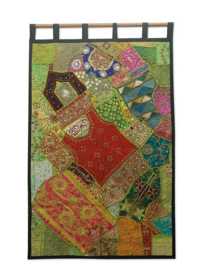 Fair Trade Gujarati Cotton Wall Hanging From India Jewels Of Gujarat Fair Trade Gujarati Cotton Wall Hanging From India Jewels Of Gujarat