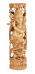 Holzskulptur, „Lied von Krishna“. - Handgefertigte Holzskulptur des Hinduismus