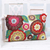 Embroidered cushion cover, 'Festival of Flowers' - Floral Patterned Cushion Cover (image 2) thumbail