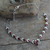 Garnet Y necklace, 'Delhi Garden' - Garnet Y necklace (image 2) thumbail