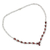 Garnet Y necklace, 'Delhi Garden' - Garnet Y necklace (image 2b) thumbail