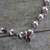 Garnet Y necklace, 'Delhi Garden' - Garnet Y necklace (image 2c) thumbail