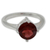 Garnet solitaire ring, 'India Love' - Garnet solitaire ring (image 2a) thumbail