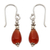 Carnelian dangle earrings, 'Fire' - Carnelian dangle earrings