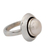 Cultured pearl cocktail ring, 'Jaipur Magic Moon' - India Women's Sterling Silver Single Stone Pearl Ring (image 2a) thumbail