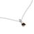 Garnet pendant necklace, 'Silver Flare' - Hand Crafted Sterling Silver and Garnet Pendant Necklace (image 2c) thumbail