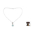 Blautopas-Anhänger-Halskette - Indische Sterlingsilber- und Blautopas-Halskette