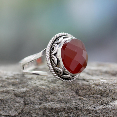 Carnelian Rings Handmade rings silver plated Rings Women Ring Boho & Hippies Ring Antique gifts Special wear..... Handmade  Rings