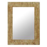 Mirror, 'Nature's Delight' - Artisan Crafted Bone Mosaic Mirror
