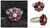 Garnet flower ring, 'Joyous Blossom' - Garnet Flower Ring Artisan Crafted with Sterling Silver (image 2) thumbail