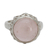 Rose quartz solitaire ring, 'Romantic Delhi' - Rose Quartz jewellery Sterling Silver Solitaire Ring (image 2c) thumbail
