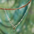 Peridot Y-necklace, 'Floral Lady' - Peridot Necklace 11.5 Cts Sterling Silver India Jewelry
