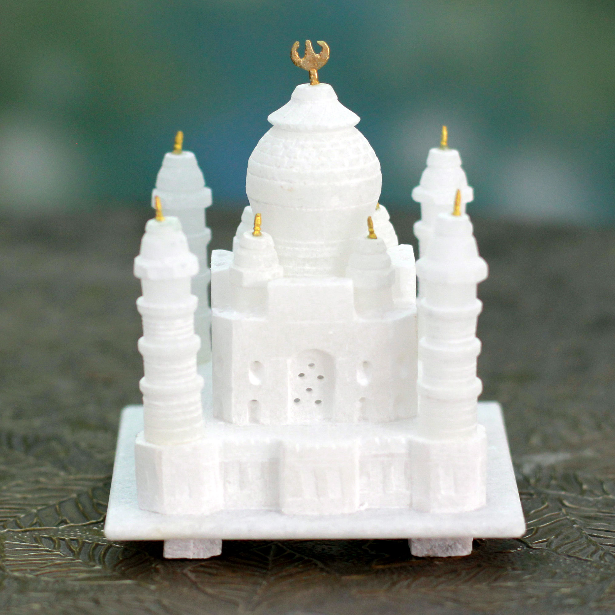 Kolambas Crystal 24 Karat Gold Plated TAJ Mahal for Home Decoration | Gold  Plated Model Miniature