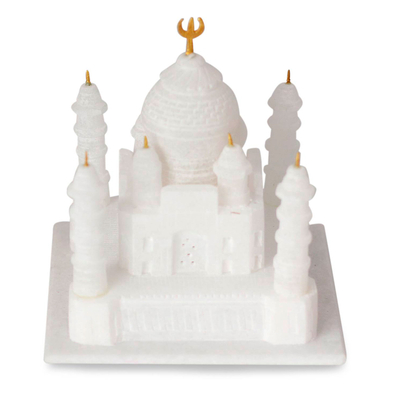 Escultura de mármol, 'Taj Mahal' (mediana) - Escultura de mármol (mediana)