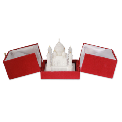 Marble sculpture, 'Taj Mahal' (medium) - Marble sculpture (Medium)