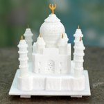 Marble sculpture, 'Taj Mahal' (large) - Marble sculpture (Large)