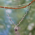 Amethyst flower necklace, 'Blossoming Love' - Amethyst flower necklace