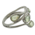 Prehnite cocktail ring, 'Green Waves' - Prehnite cocktail ring thumbail