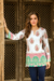 Beaded cotton tunic, 'Beautiful Jaipur' - Cotton Block Print Tunic with Beadwork and Sequins thumbail
