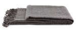 Throw, 'Grey Dove' - Solid Gray Throw Blanket from India