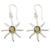 Citrine dangle earrings, 'Golden Sun' - Citrine dangle earrings (image 2a) thumbail