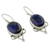 Lapis lazuli dangle earrings, 'Midnight Constellations' - Lapis lazuli dangle earrings (image 2b) thumbail