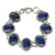 Lapis lazuli link bracelet, 'Heavenly Love' - Lapis lazuli link bracelet