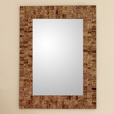 Espejo de pared de mosaico de vidrio - espejo de pared