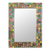 Decoupage wall mirror, 'Stamp Collector' - Decoupage wall mirror (image 2a) thumbail
