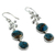 Sterling silver dangle earrings, 'Sweet Blueberries' - Sterling silver dangle earrings (image 2b) thumbail