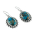 Sterling silver dangle earrings, 'Azure Dream' - Indian Modern Sterling Silver Dangle Earrings (image 2c) thumbail