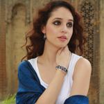 Lapis lazuli cuff bracelet, 'Summer Sea' - Lapis lazuli cuff bracelet