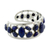 Lapis lazuli cuff bracelet, 'Summer Sea' - Lapis lazuli cuff bracelet