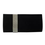Beaded clutch evening bag, 'Midnight Sparkle' - Beaded clutch evening bag