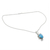 Chalcedony and blue topaz pendant necklace, 'Mughal Romance' - Chalcedony and Blue Topaz Pendant Necklace (image 2b) thumbail