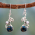 Cultured pearl flower earrings, 'Unique' - Cultured pearl flower earrings thumbail
