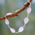 Moonstone link bracelet, 'Inspired Intuition' - Moonstone and Sterling Silver Bracelet Jewelry from India thumbail