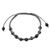 Onyx Shambhala-style bracelet, 'Quiet Dark' - Onyx Shambhala-style bracelet