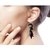 Ebony flower earrings, 'Wild Flowers' - Ebony flower earrings