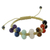 Gemstone chakra bracelet, 'Inner Balance' - Gemstone chakra bracelet (image 2a) thumbail